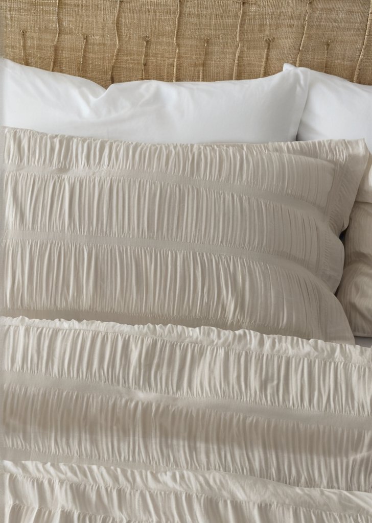 Komplet poszewek na kołdrą w kolorze naturalnym - obrazek 2