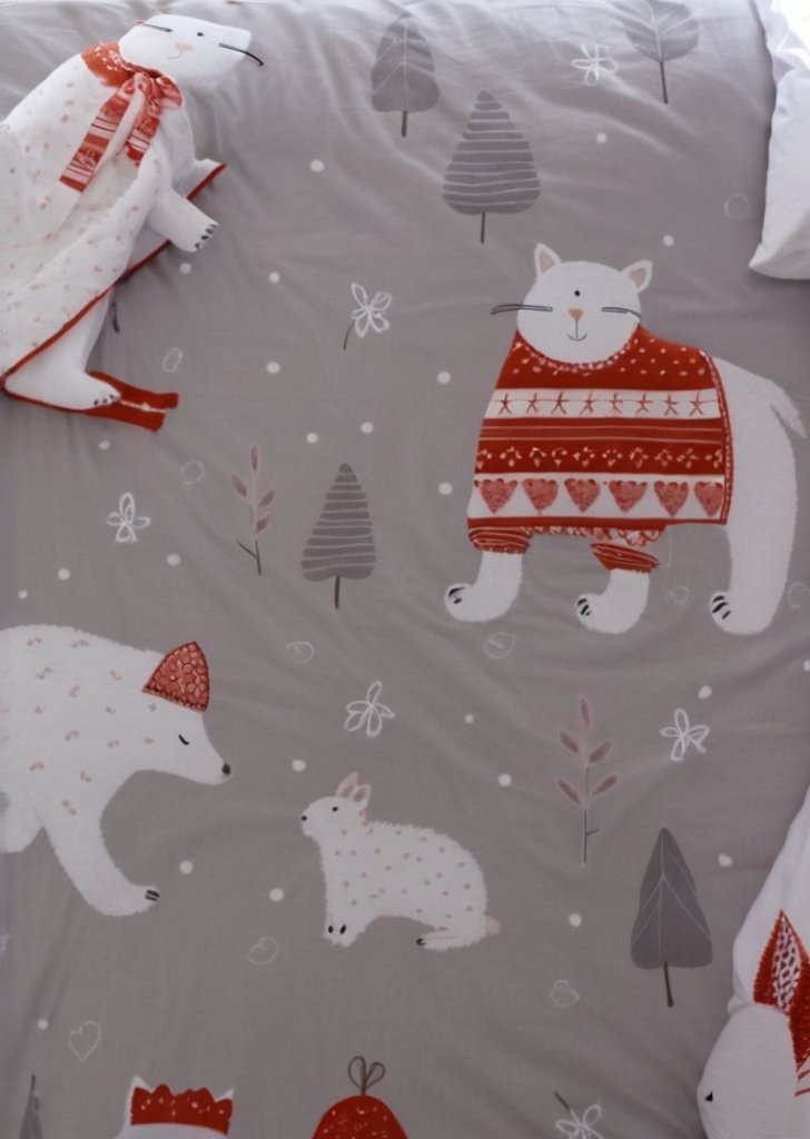 łatwa w pielągnacji poszwa na kołdrą Bedlam Niedźwiedzie polarne - obrazek 3