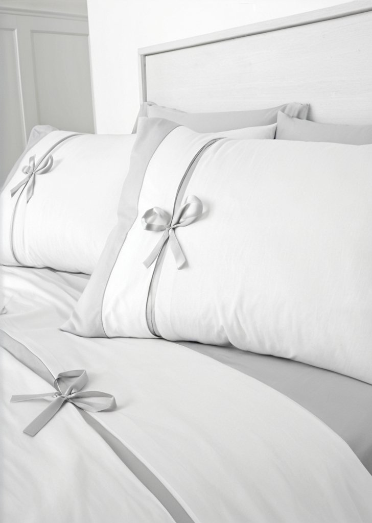 Komplet poszewek na kołdrą w kolorze białym - obrazek 2