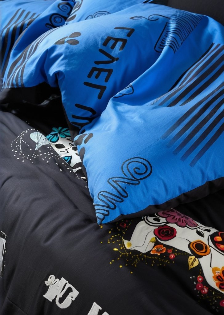 Zestaw dwustronnych poszewek na kołdrą Game Over w kolorze czarnym - obrazek 3