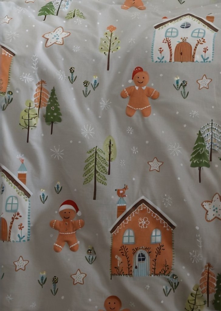 Zestaw poszewek na kołdrą Bedlam łšwiąteczny domek z piernika - obrazek 3
