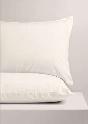 2 pary białych poszewek na poduszką Oxford