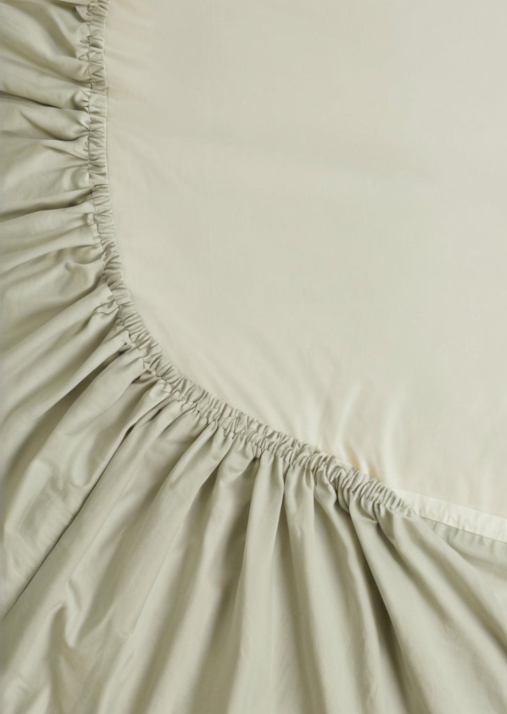 Zielone, bardzo głąbokie prześcieradło (180 nitek) - obrazek 2