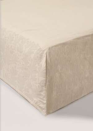 Kremowe prześcieradło Extra Deep (180 nitek)