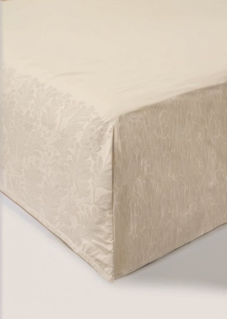 Kremowe prześcieradło Extra Deep (180 nitek)