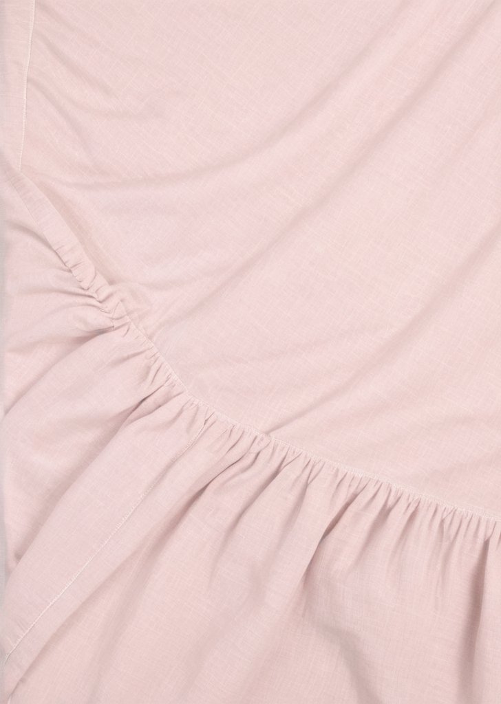 Różowe, bardzo głąbokie prześcieradło (180 nitek) - obrazek 2