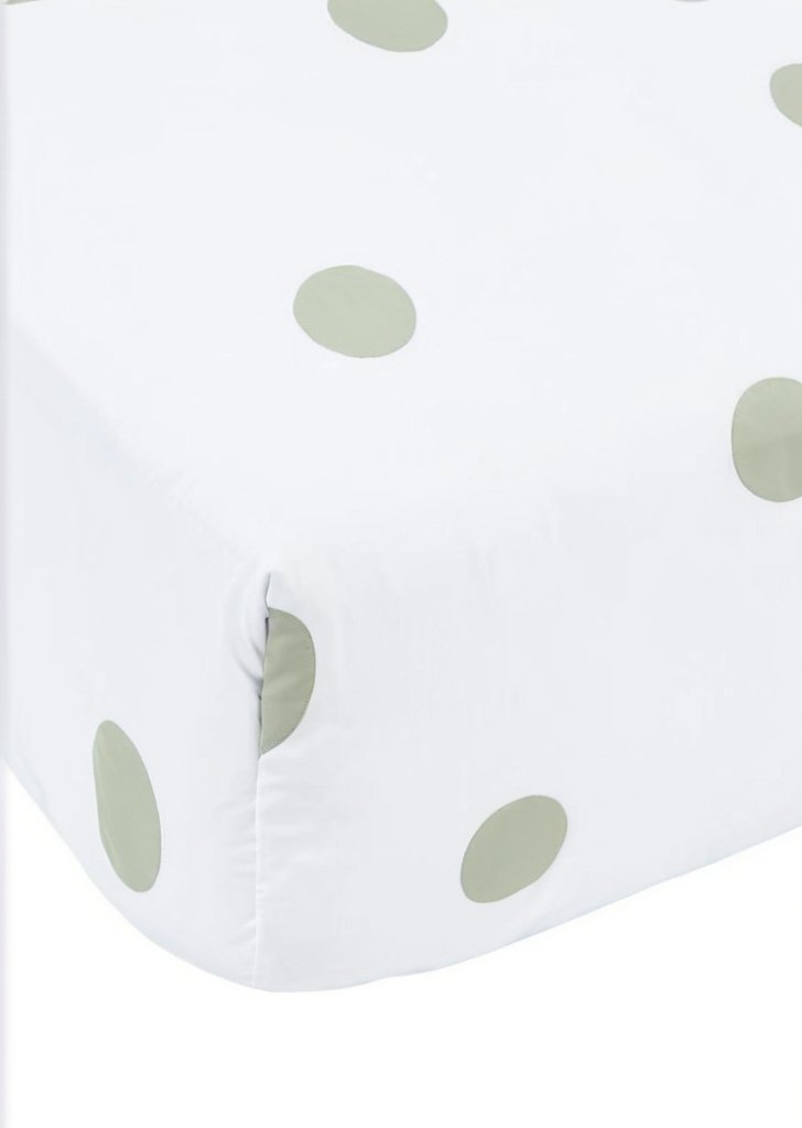 Prześcieradło z bawełny szczotkowanej w kropki - obrazek 3