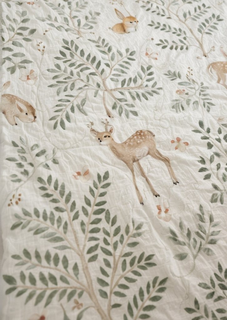 Naturalny zestaw poszewek na kołdrą Lodge Forest Animals - obrazek 3