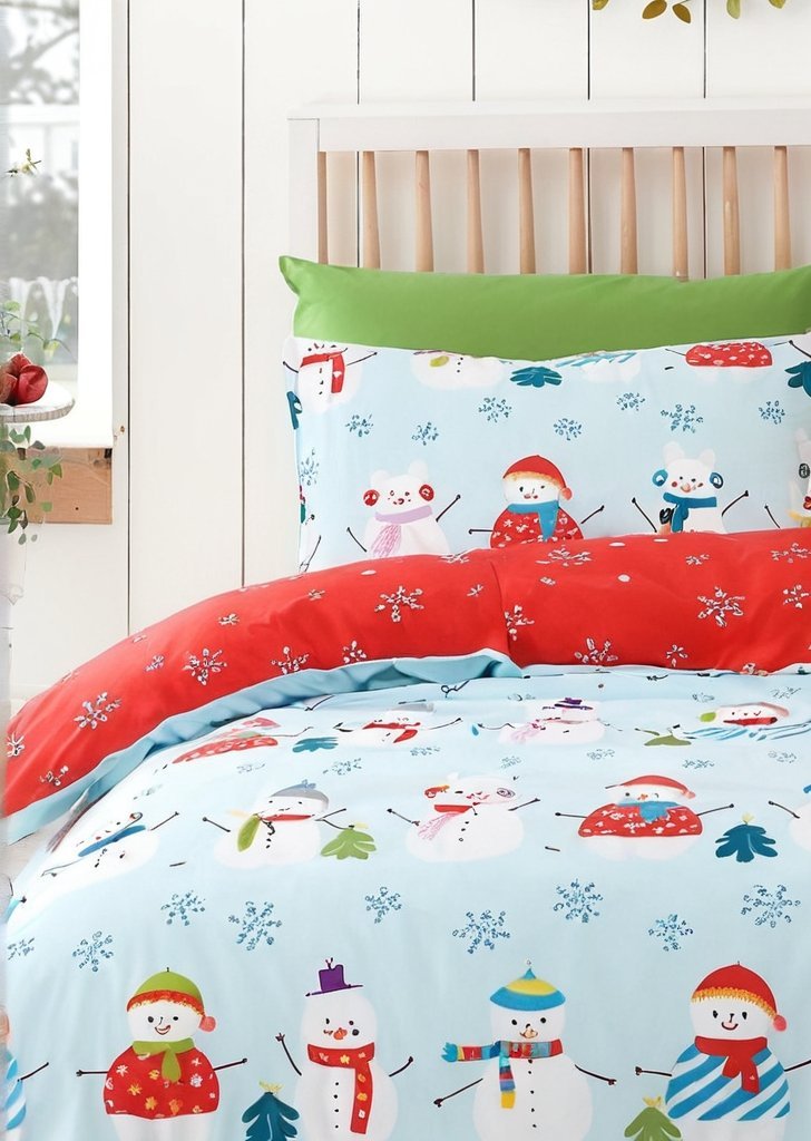 Zestaw poszewek na kołdrą Christmas Snowman i kacze jajko - obrazek 2