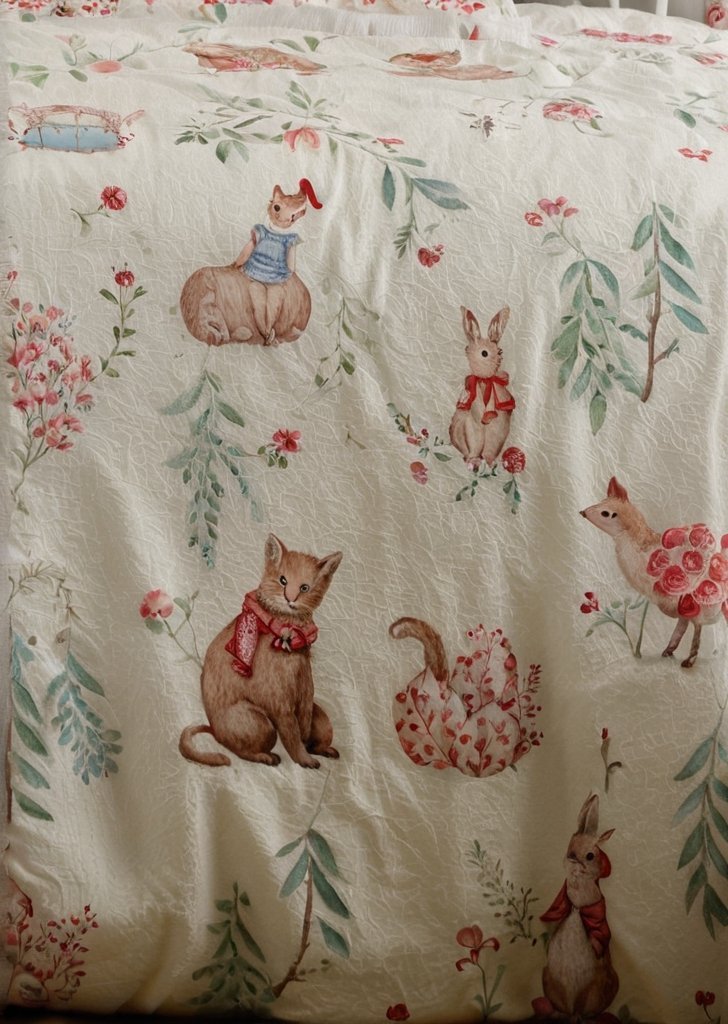 Zestaw poszewek na kołdrą Christmas Woodland Animals - obrazek 3