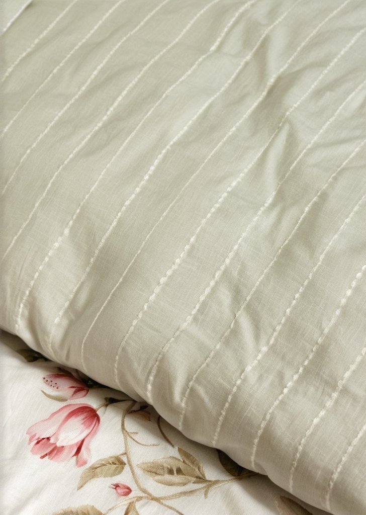 Komplet pościeli w zielone piwonie - obrazek 3