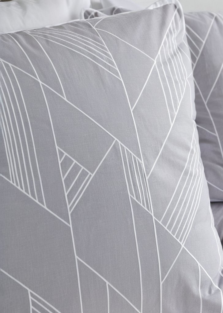 Zestaw pościeli w szarą jodełką - obrazek 2