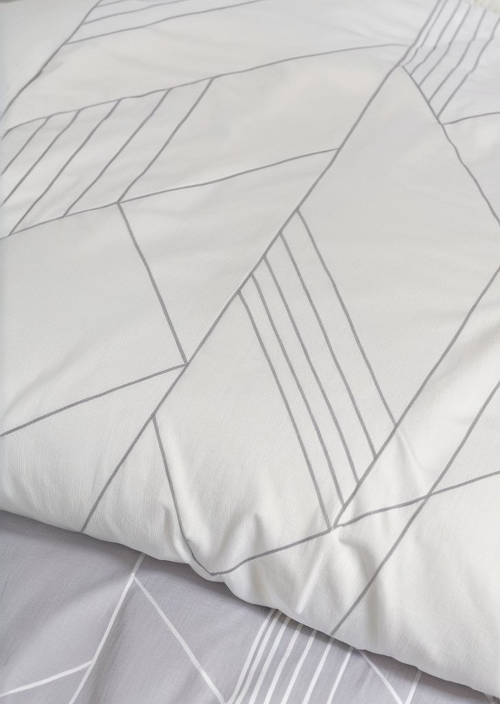 Zestaw pościeli w szarą jodełką - obrazek 3