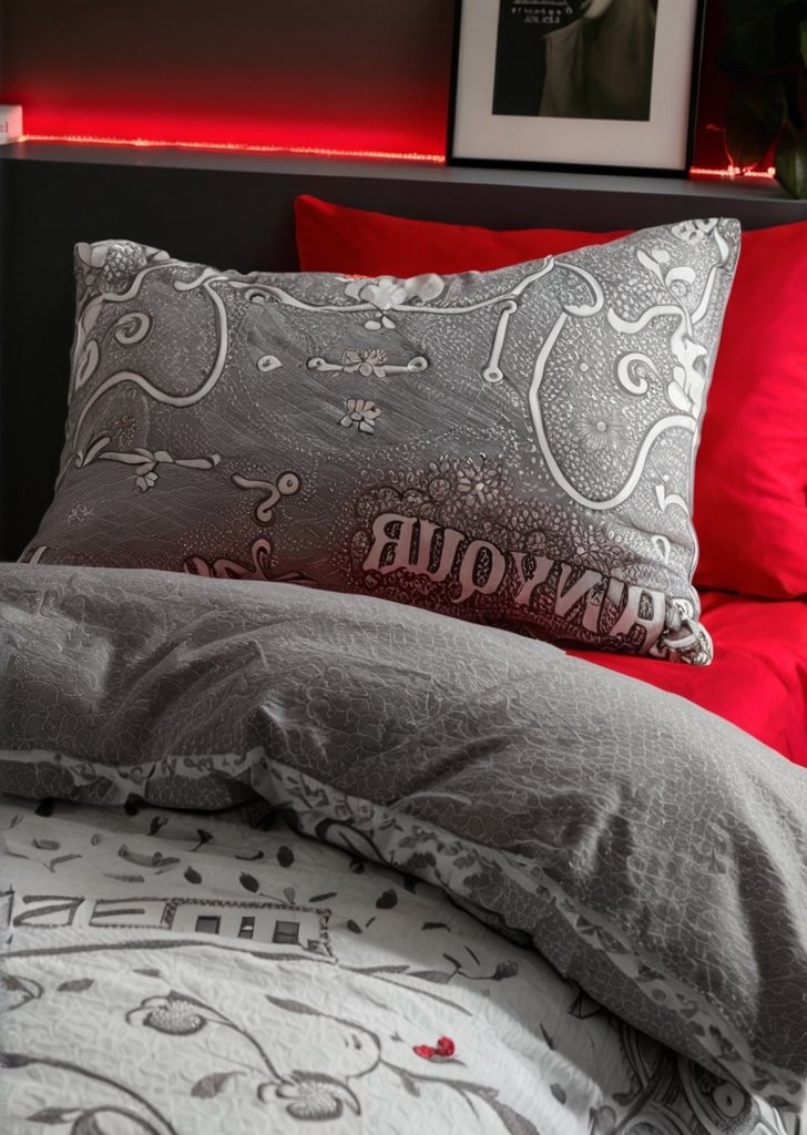 Zestaw poszewek na kołdrą z polaru Game Over Glow in the Black - obrazek 3