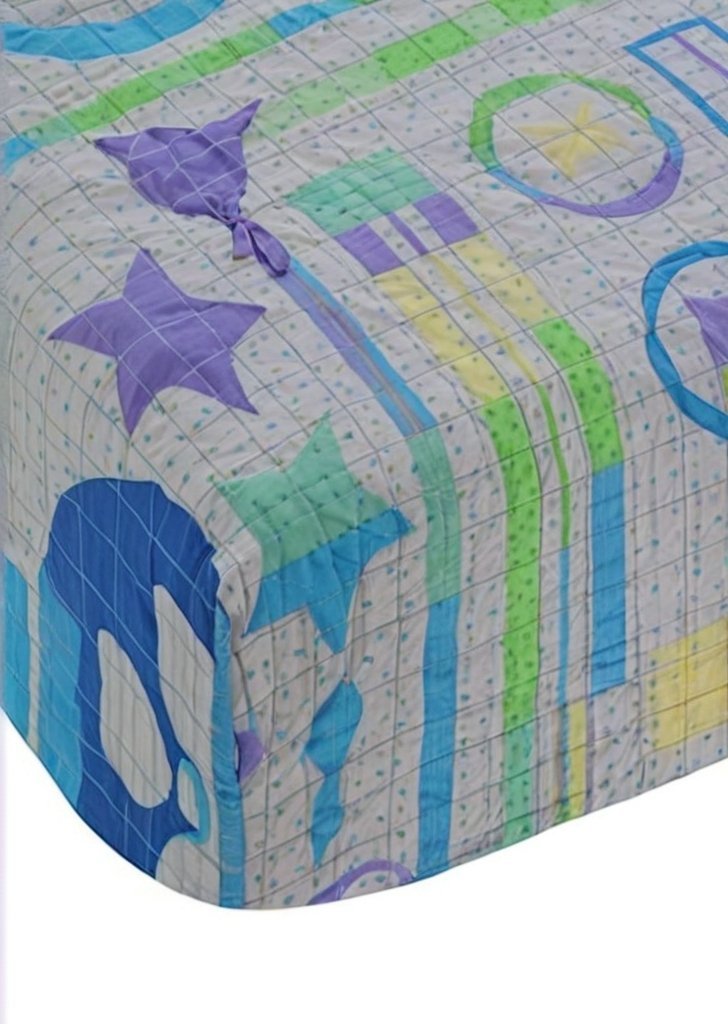 Prześcieradło dla dzieci dla graczy w kolorze szarym i niebieskim - obrazek 3