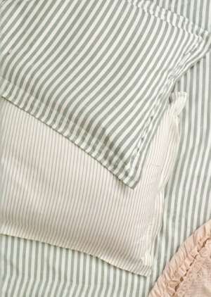 Poszewka na poduszką w melanżowe leśne paski