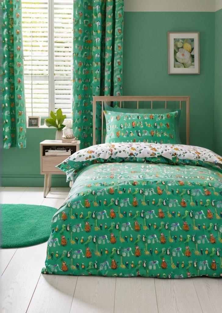 Zestaw dwustronnych poszewek na kołdrą Animal Magic w kolorze naturalnym - obrazek 2