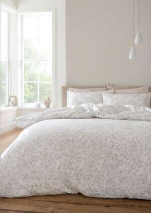 Zestaw dwustronnych poszewek na kołdrą Bianca Fine Linens Natural Woodland z bawełny